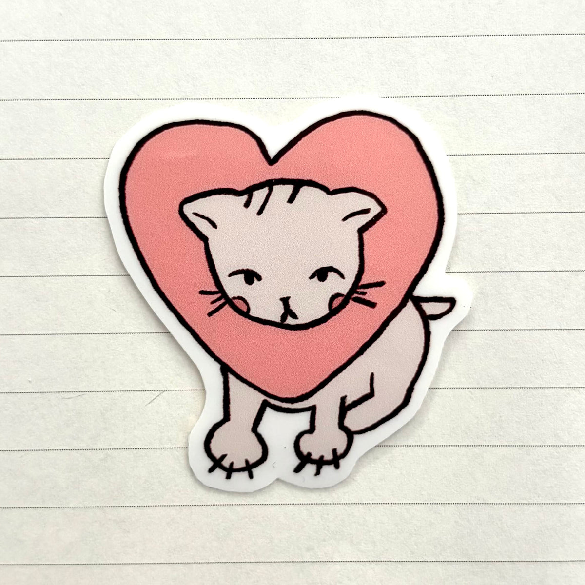 CAT COLLECTION - pink heart