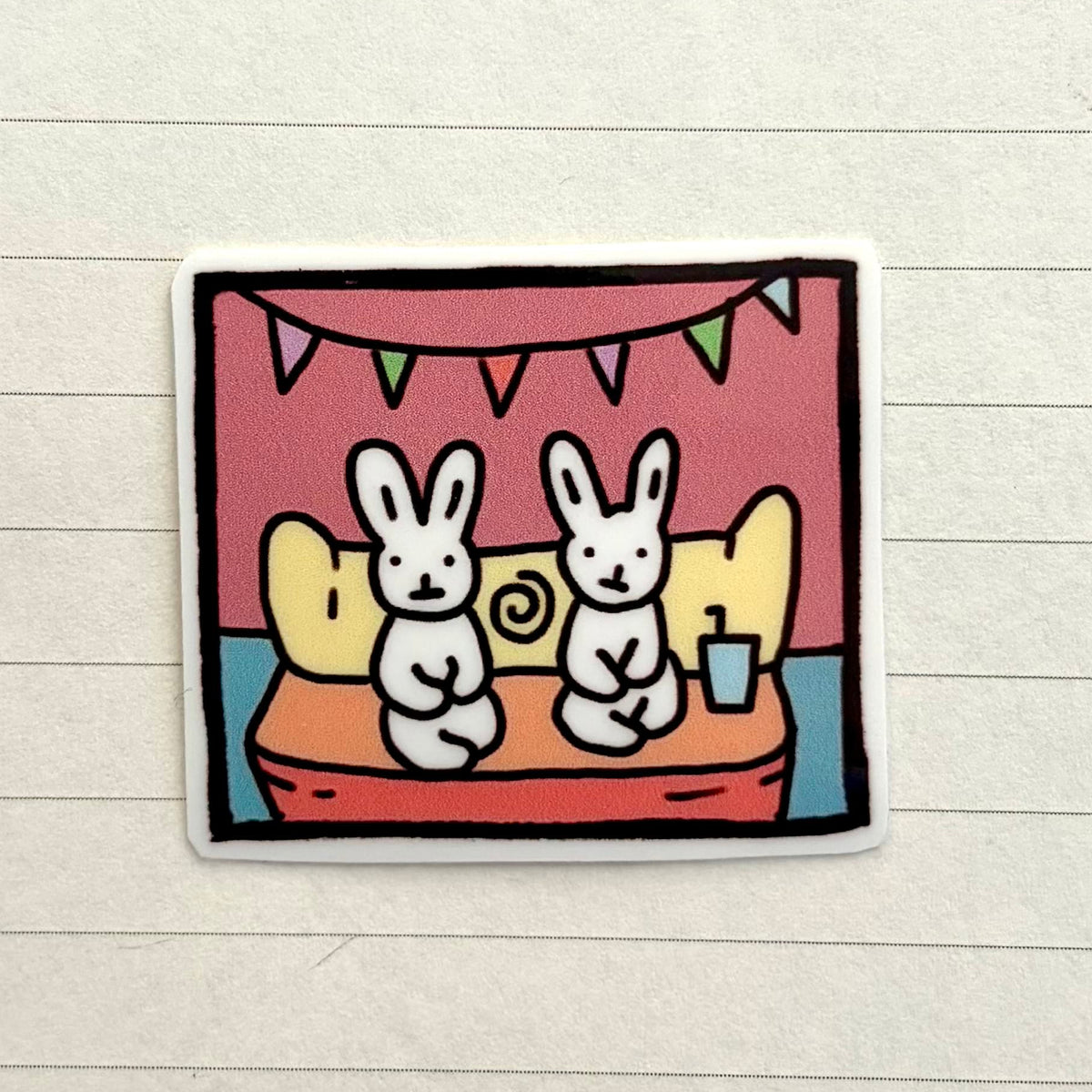 IN A ROOM - pink bunnies