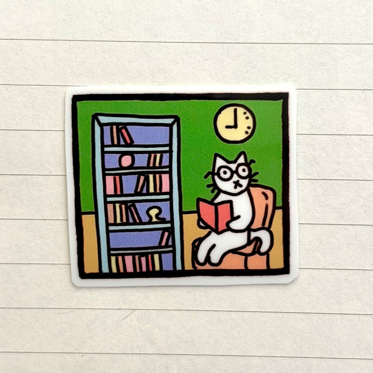 IN A ROOM - green kitty