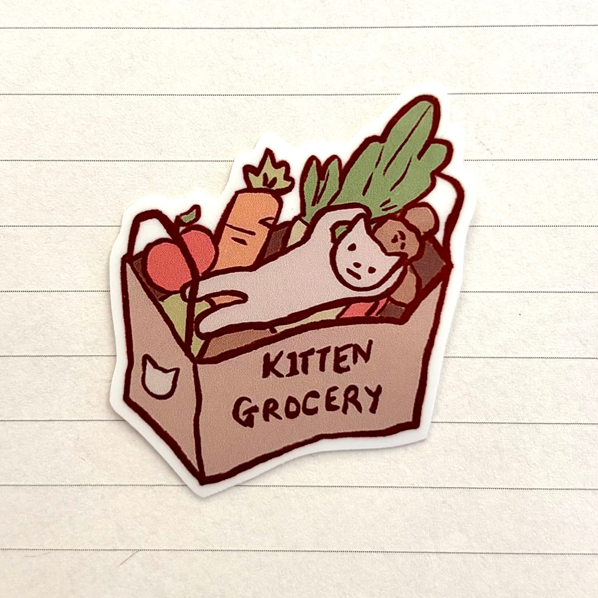 KITTEN GROCERY - grocery bag